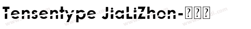Tensentype JiaLiZhon字体转换